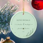 Unser erstes Weihnachtsnachtsnachtsnachtsnachtsdat Keramik Ornament