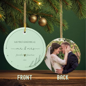 Unser erstes Weihnachtsnachtsnachtsnachtsnachtsdat Keramik Ornament