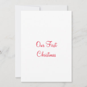 Unser erstes Weihnachtsnachtsnachtsnachtsnachtsnac Feiertagskarte