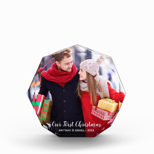 Unser erstes Weihnachtspaar-Foto-Block O Fotoblock (Vorderseite)