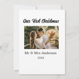 Unser erstes Weihnachtspaar Foto Name Mr. & Mrs. M Einladung