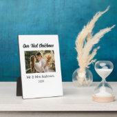 Unser erstes Weihnachtspaar Foto Name Mr. & Mrs. M Fotoplatte (Seite)