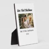 Unser erstes Weihnachtspaar Foto Name Mr. & Mrs. M Fotoplatte (Seite)