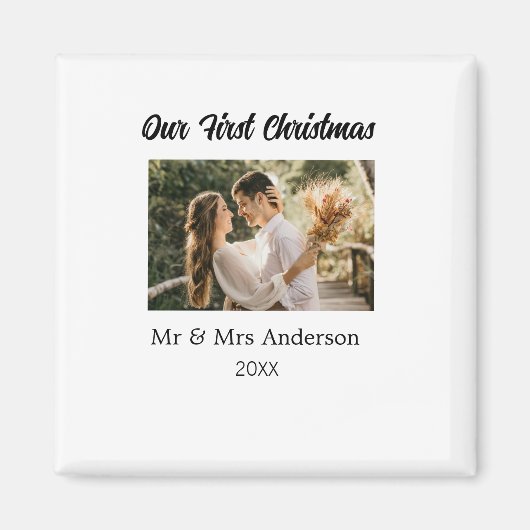 Unser erstes Weihnachtspaar Foto Name Mr. & Mrs. M Magnet (Vorne)