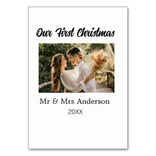 Unser erstes Weihnachtspaar Foto Name Mr. & Mrs. M Tischnummer