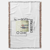 Unser erstes Weihnachtspaar Name Foto minimal Decke (Vorderseite Vertikal)