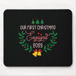 Unser erstes Weihnachtspaar Verlobt 2023 Verlobung Mousepad