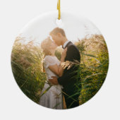 Unser erstes Weihnachtspfirsich mit floralen, neug Keramik Ornament (Hinten)