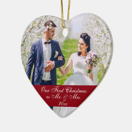 Unser erstes Weihnachtsschmuckherz RB Keramik Ornament (Links)