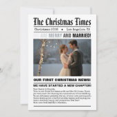 Unser erstes Weihnachtszeitungen-Foto Feiertagskarte (Vorderseite)