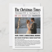 Unser erstes Weihnachtszeitungen-Foto Feiertagskarte (Vorderseite)