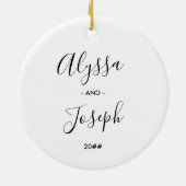 Unser erstes White Overlay-Foto zu Weihnachten Keramik Ornament (Hinten)