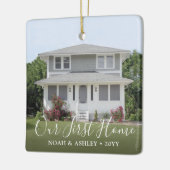 Unser erstes Zuhause 2 Foto Housewarming Keramikornament (Links)