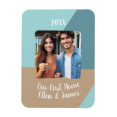 Unser erstes Zuhause Custom Foto Housewarming Gesc Magnet