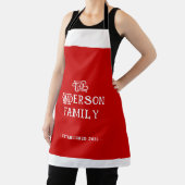 Unser erstes Zuhause Haus-Einweihung Typografie Ro Schürze (InSitu)