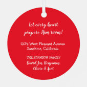 Unser erstes Zuhause Jahr Personalisiert Ornament Aus Metall (Rückseite)