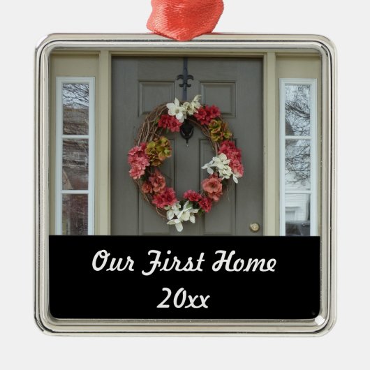 Unser erstes Zuhause New House Foto Ornament (Vorne)