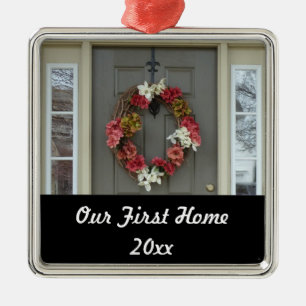 Unser erstes Zuhause New House Foto Ornament Aus Metall
