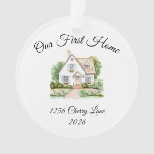 Unser erstes Zuhause-Ornament, Weihnachts-Ornament Ornament