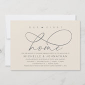 Unser erstes Zuhause-Party, Modernes Housewarming Einladung (Vorderseite)