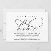 Unser erstes Zuhause-Party, Modernes Housewarming Einladung (Vorderseite)