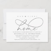 Unser erstes Zuhause-Party, Modernes Housewarming Einladung (Vorderseite)