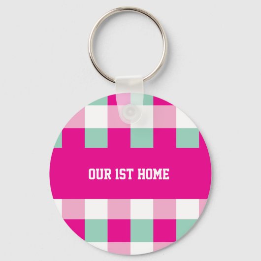 Unser erstes Zuhause Schlüsselanhänger (Vorderseite)