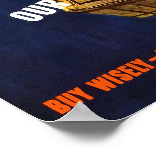 Unser Essen kämpft. Poster (Ecke)