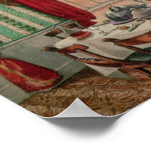 Unser Esszimmer in York, 1838 Poster (Ecke)