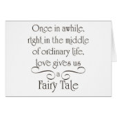 UNSER FAIRY-TALE-LEBEN BEGINNT NUR (Vorderseite (Horizontal))