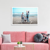 Unser familiäres Foto Leinwanddruck (Insitu (Wohnzimmer))