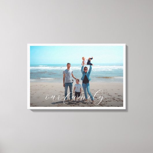 Unser familiäres Foto Leinwanddruck (Vorderseite)