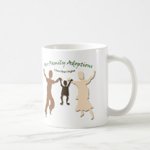Unser Familien-Adoptions-Logo Kaffeetasse