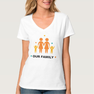Unser Familien-Lesben-T-Shirt (2 Jungen) T-Shirt