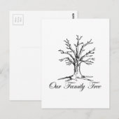 Unser Familienbaum Postkarte (Vorne/Hinten)