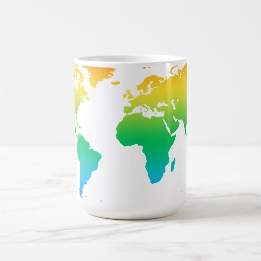 Unser farbenfroher Planet Kaffeetasse (Mittel)