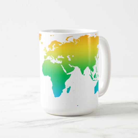 Unser farbenfroher Planet Kaffeetasse (VorderseiteRechts)