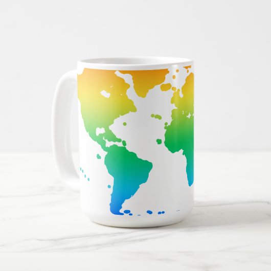 Unser farbenfroher Planet Kaffeetasse (Vorderseite Links)