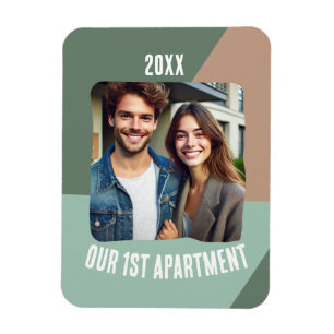 Unser First Apartment Personalisiertes Foto Magnet