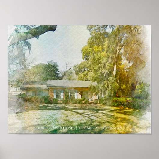 Unser Forever Zuhause Custom House Portrait TEST Poster (Vorne)