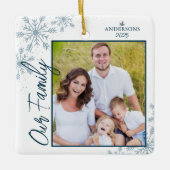 Unser Foto für Familienhandschriften Weihnachten Keramikornament (Vorderseite)