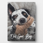 Unser Foto "Good Boy Custom Dog" Fotoplatte (Vorderseite)