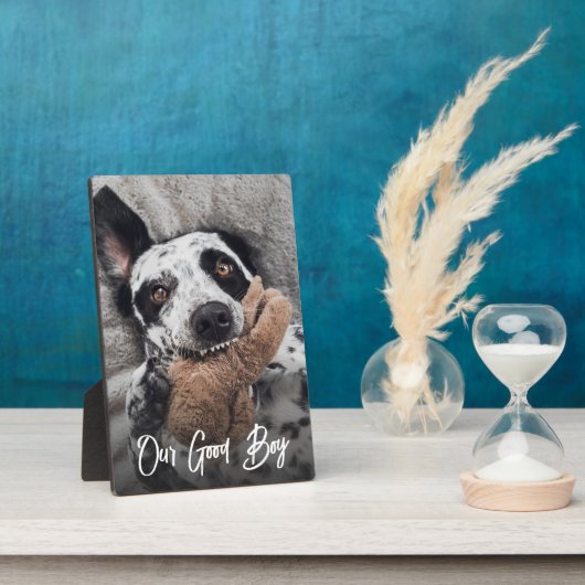 Unser Foto "Good Boy Custom Dog" Fotoplatte (Seite)