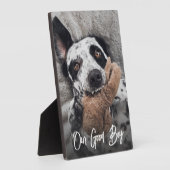 Unser Foto "Good Boy Custom Dog" Fotoplatte (Seite)