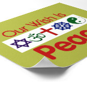 Unser FRIEDENPoster Poster (Ecke)