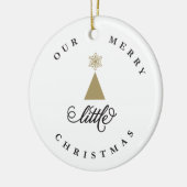 Unser fröhliches kleines Niedliches Baby 1. Weihna Keramik Ornament (Links)