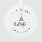 Unser fröhliches kleines Niedliches Baby 1. Weihna Ornament (Vorderseite)