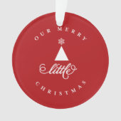 Unser fröhliches kleines Niedliches Baby 1. Weihna Ornament (Vorderseite)