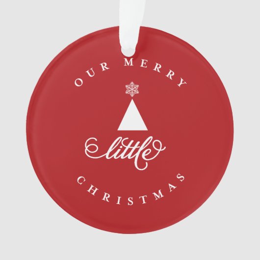 Unser fröhliches kleines Niedliches Baby 1. Weihna Ornament (Vorderseite)