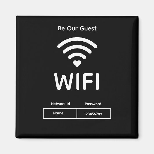 Unser Gast-Wifi-Kennwort Magnet (Vorne)